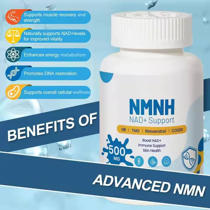 5-in-1 NAD Supplement 500mg NMNH Capsules 60 Caps